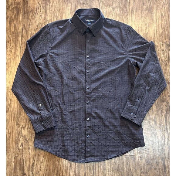 Mizzen+Main Leeward Button Up Shirt Mens L No Tuck Long Sleeve Nautical - Picture 1 of 6